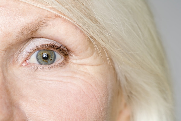 Eye of a senior woman